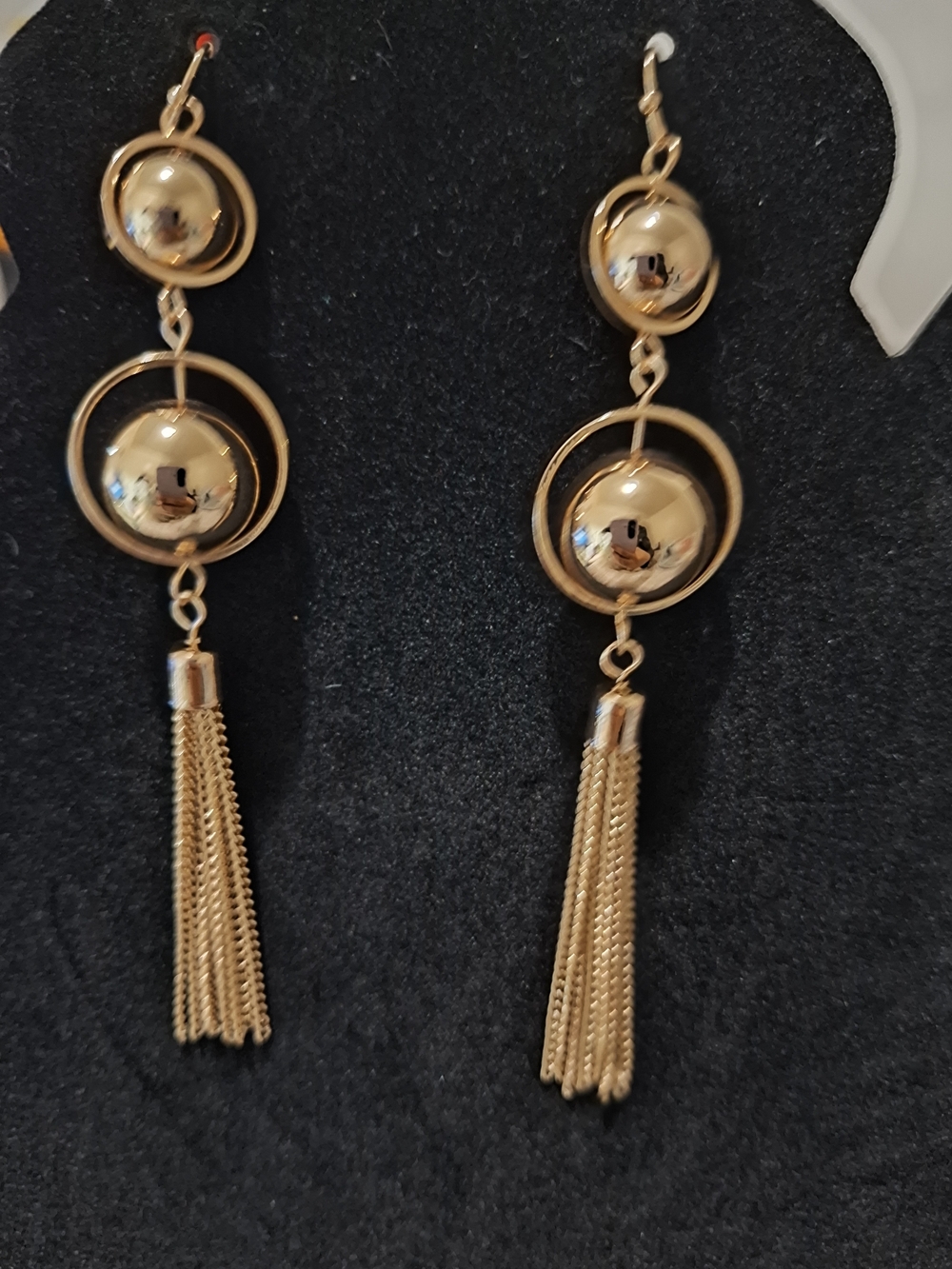 Gold Tassel Drop Earrings - Women Jewelry